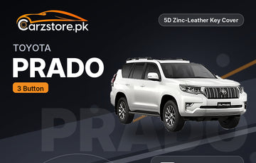 Toyota Prado (3 Button) 5D zinc-leather key cover