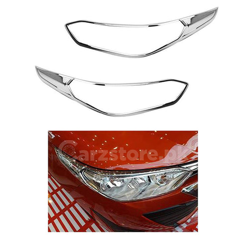 Toyota Yaris Headlight Chrome Cover Toyota Yaris Headlight Chrome Cover