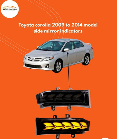 Toyota Corolla 2009 - 2014 side mirror indicator
