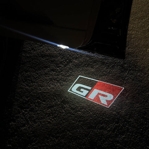 welcome door logo lights