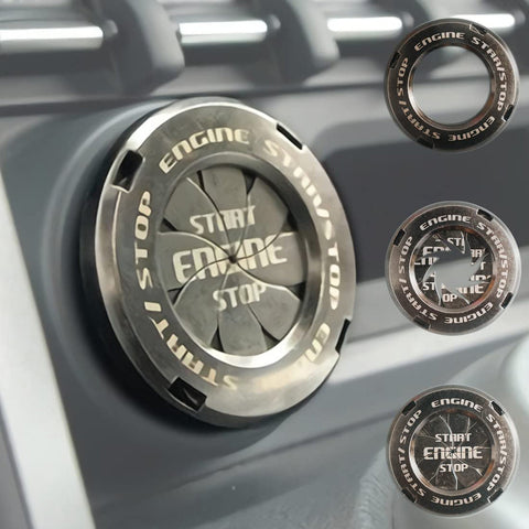 Universal Start Engine Stop Push Start Engine Cover Spin Push Start Button Cover