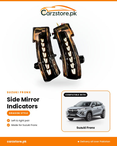 Suzuki Fronx Side Mirror Indicators – Dragon Style sequential LED
