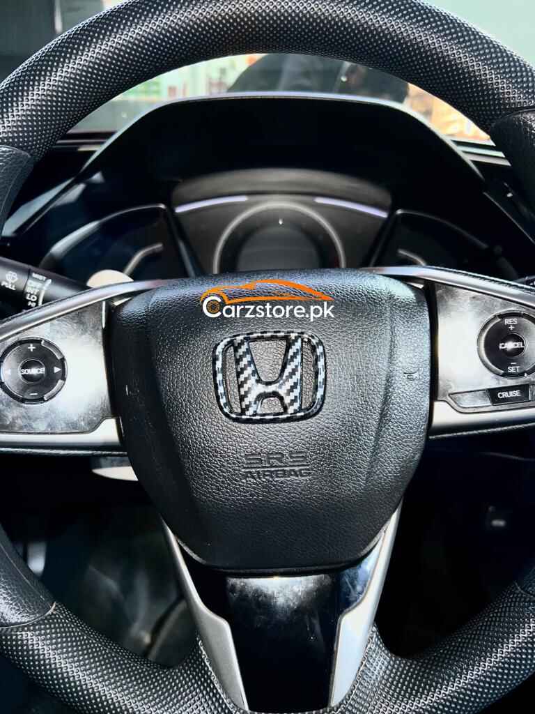 Honda Civic Carbon Fiber Steering Monogram