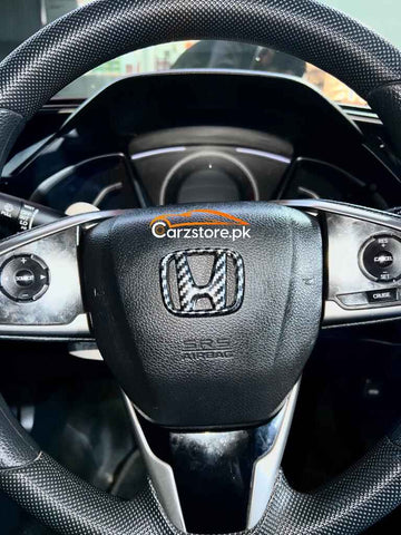Honda Civic Carbon Fiber Steering Monogram
