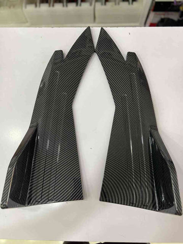Universal Carbon Fiber Back Splitter Spike Style 2 Pcs