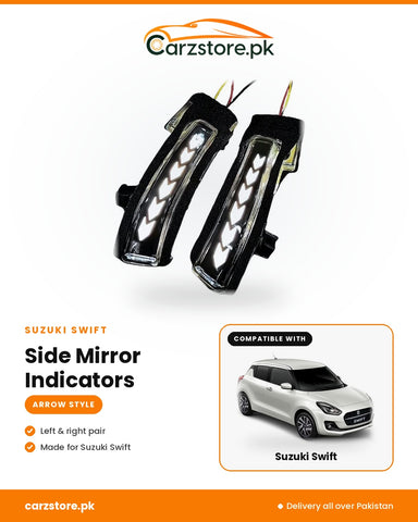 Suzuki Swift Side Mirror Indicators – Arrow Style sequential LED