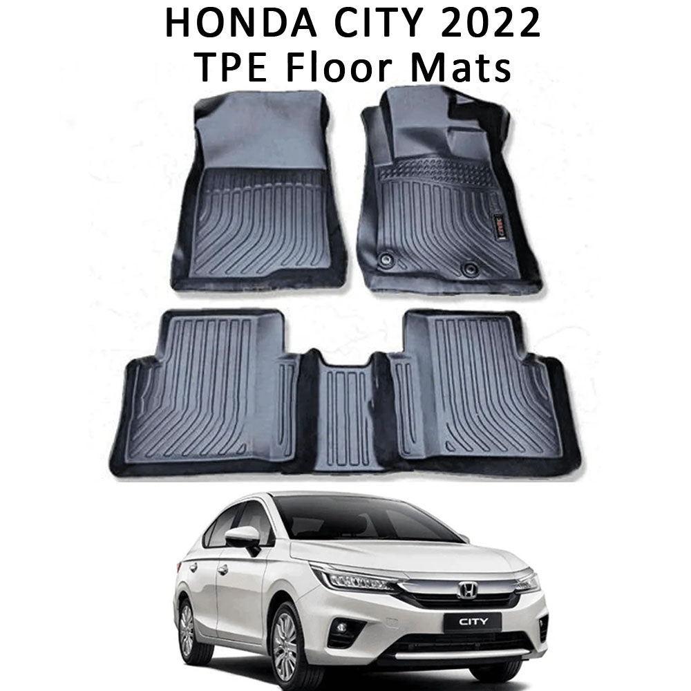 Honda city 2009 to 2021 model tpe floor mats