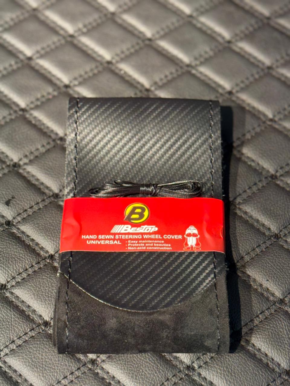 Bestop steering cover carbon with alkantara