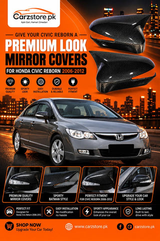 Side Mirror batman covers in carbon fiber