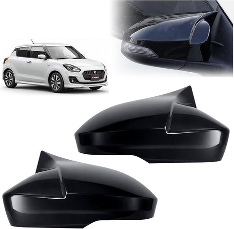 Suzuki Swift 2017–2024 Batman style side mirror covers – Glossy Black – With Indicator