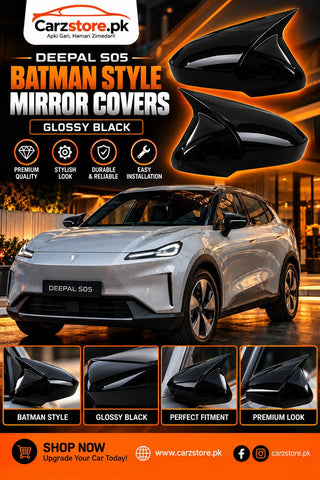 Deepal S05 Batman style side mirror covers – Glossy Black