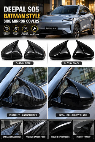 Side Mirror batman covers in carbon fiber