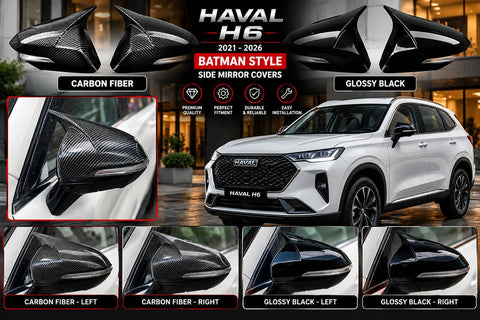 Side Mirror batman covers in glossy black