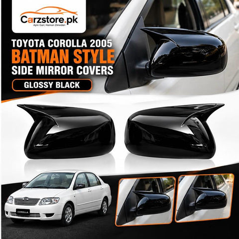 Side Mirror batman covers in glossy black