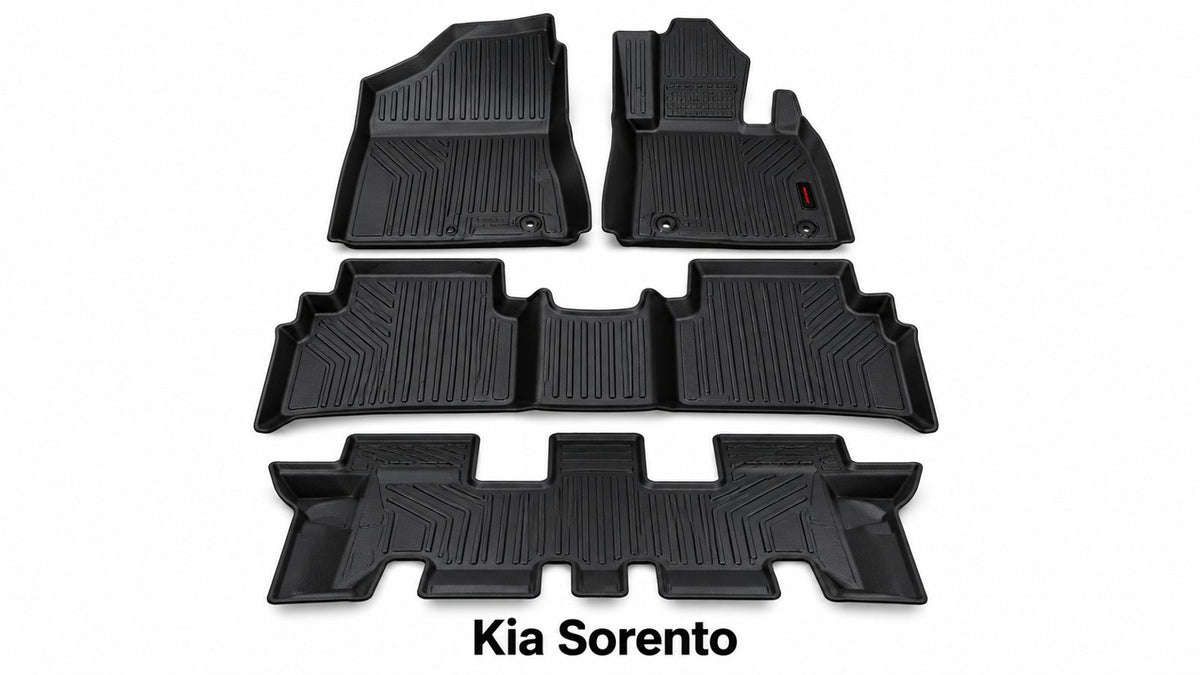 Kia Sorento (7 Seater) ICONIC Super Quality TPE floor mats