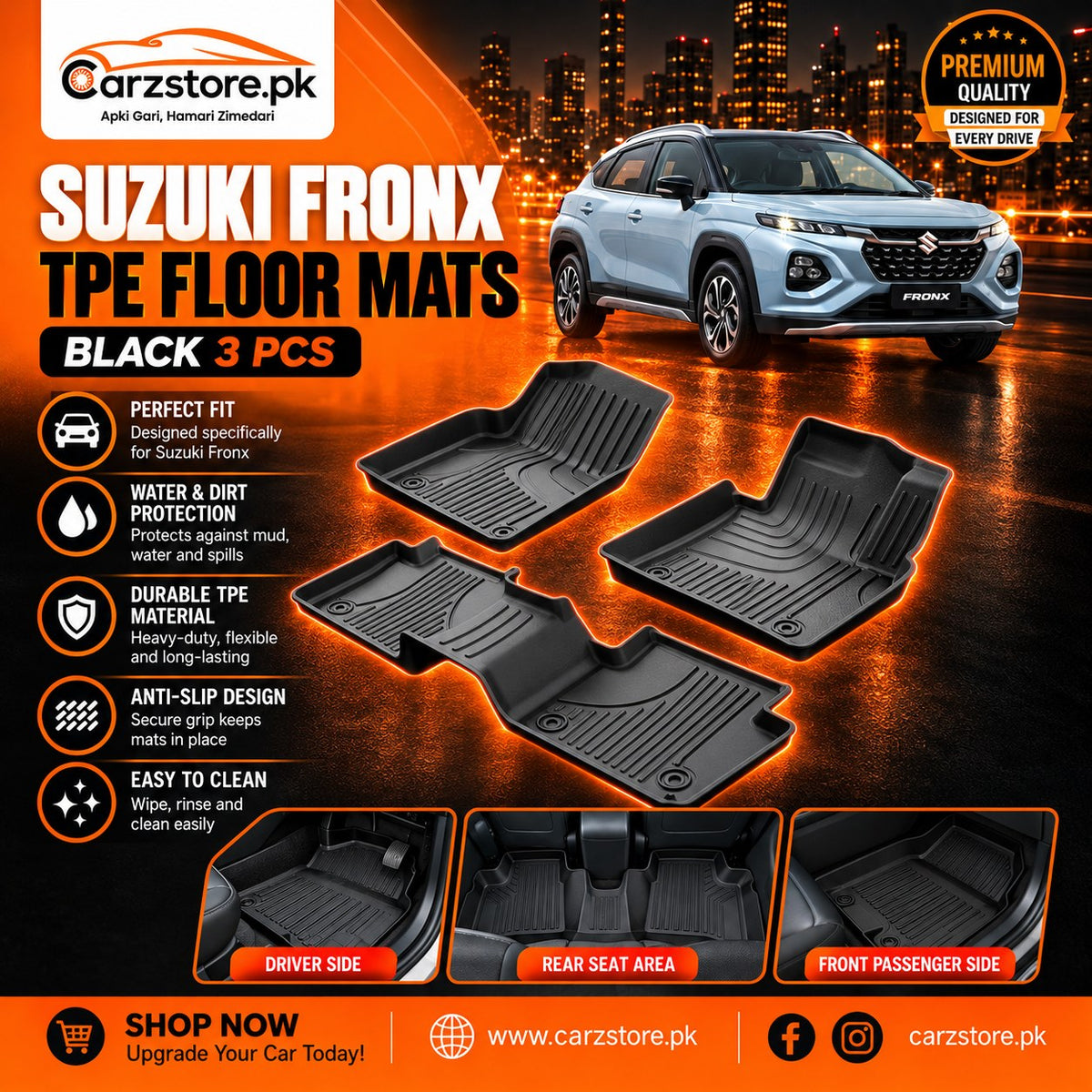 Suzuki Fronx TPE floor mats