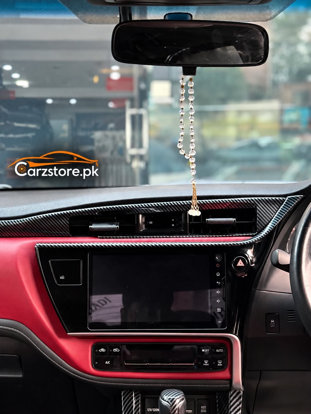 Toyota Corolla carbon fiber centre dashboard and AC panel trim