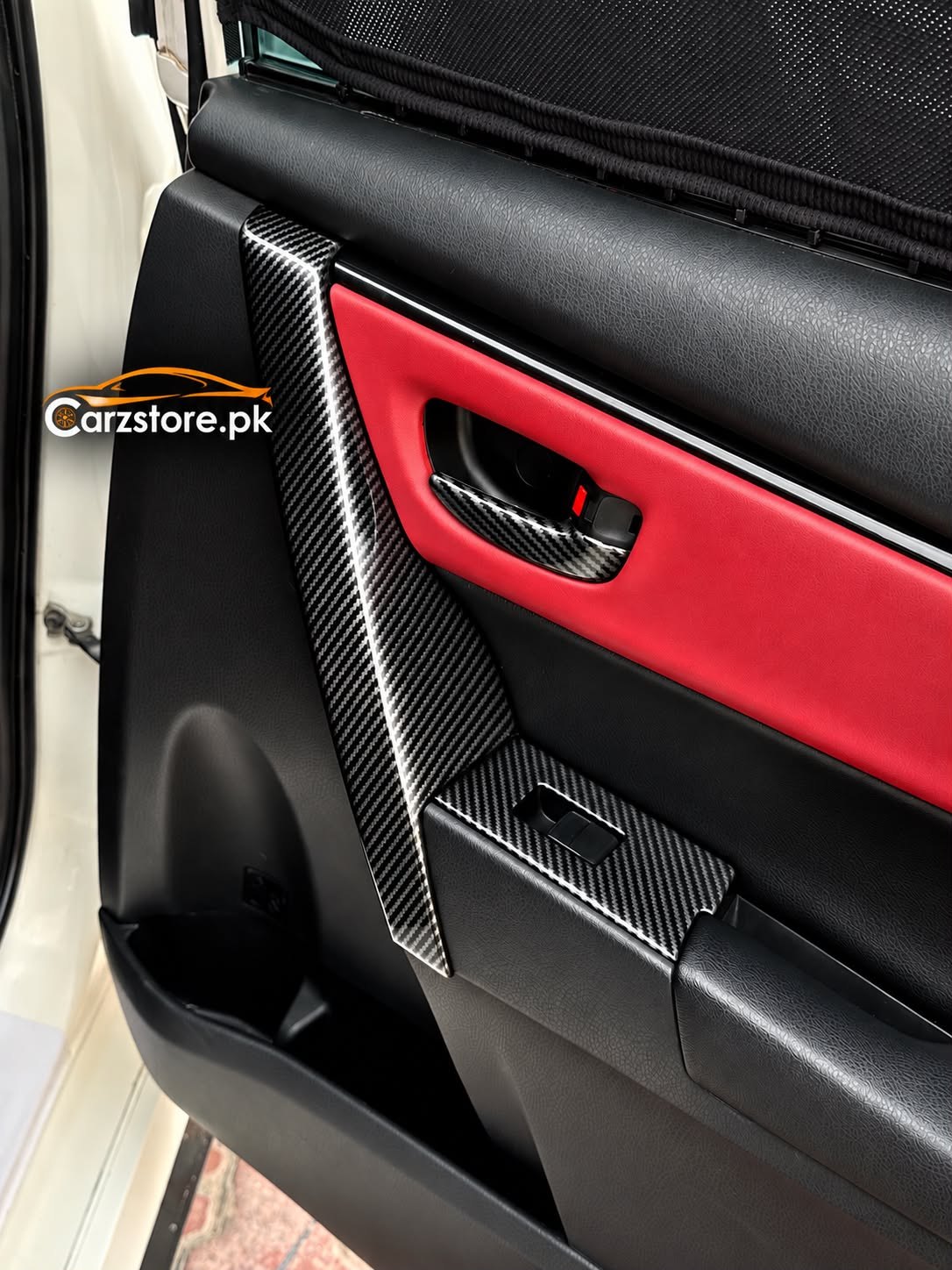 Toyota Corolla carbon fiber rear door panel trim