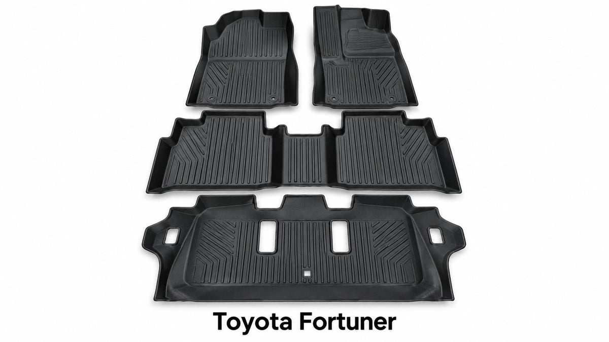 Toyota Fortuner (7 Seater) ICONIC Super Quality TPE floor mats