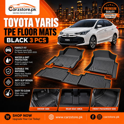 Toyota Yaris 2020–2025 TPE floor mats