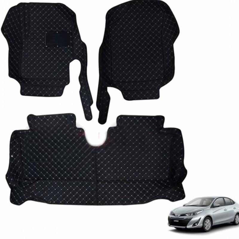 Toyota Yaris 7D Floor Mats Black 3 Pcs  2020-2021