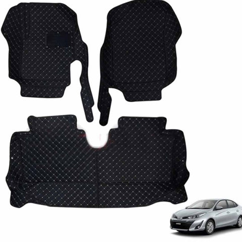 Toyota Yaris 7D Floor Mats Black 3 Pcs  2020-2021