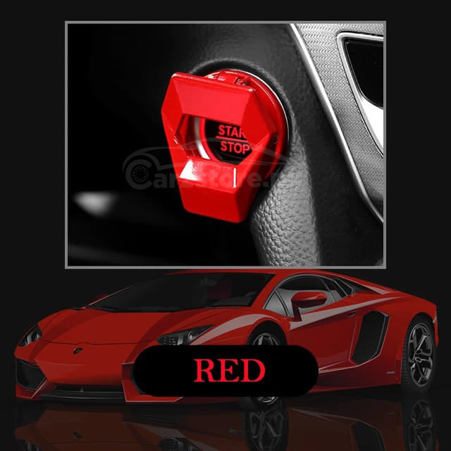 Push Start Button Cover Lamborghini Carbon Fiber