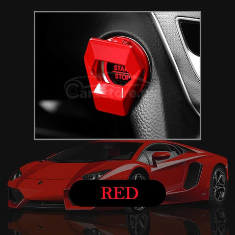 Push Start Button Cover Lamborghini Carbon Fiber