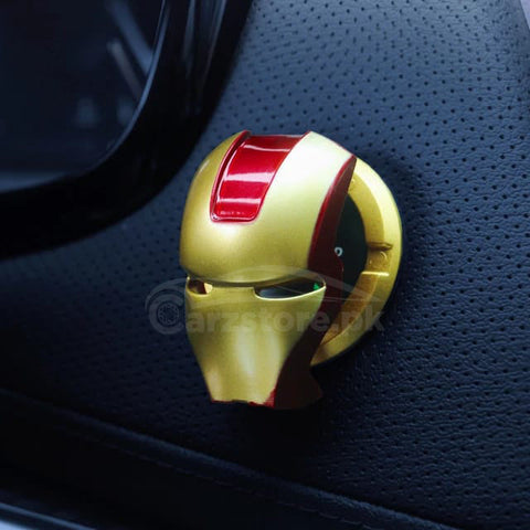 Push Start Button Cover Iron Man / Gold, Silver, Carbon Fiber,Black
