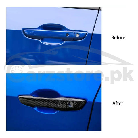 Honda Civic Door Handle Cover Carbon Fiber - Model 2016-2021
