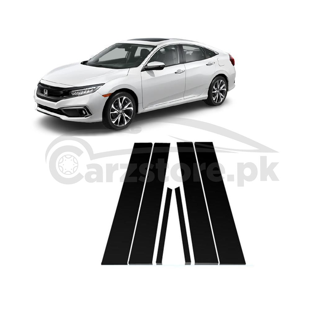 Honda Civic X Door Pillar Sticker