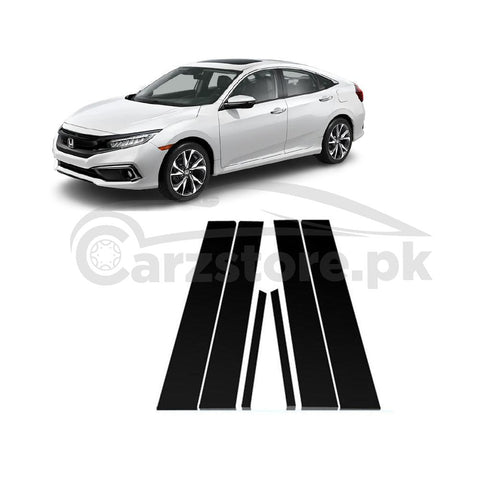 Honda Civic X Door Pillar Sticker