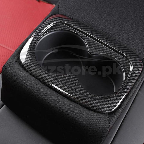 Honda Civic Cup Holder Carbon Fiber Trim - Model 2016-2021
