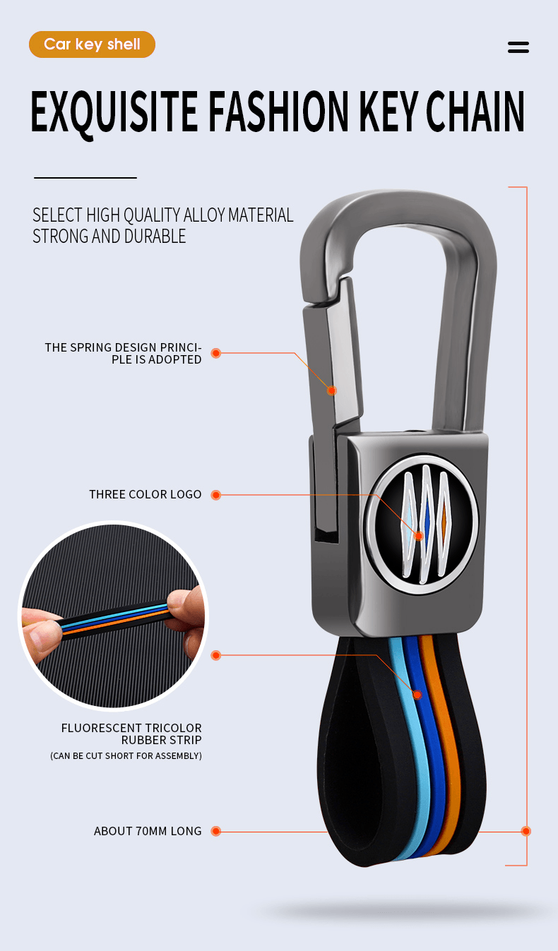 Premium Alloy Car Key Case