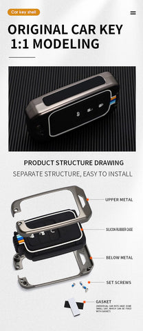 Premium Alloy Car Key Case