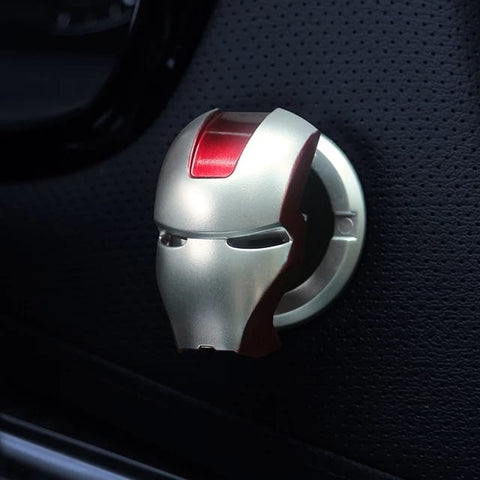 Push Start Button Cover Iron Man / Gold, Silver, Carbon Fiber,Black