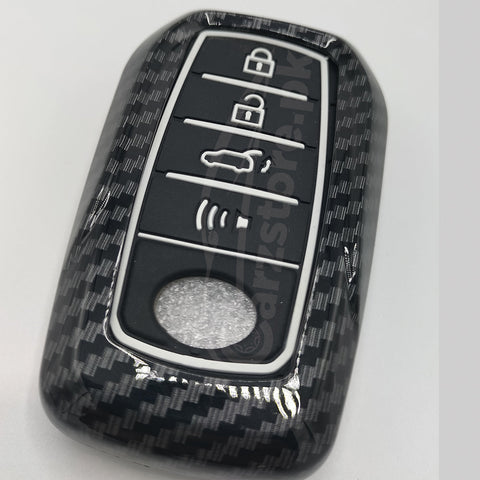 Toyota Fortuner  4 Button Carbon Fiber  Key Cover Case